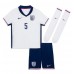 Camisa de time de futebol Inglaterra John Stones #5 Replicas 1º Equipamento Infantil Europeu 2024 Manga Curta (+ Calças curtas)